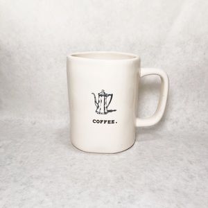 Classic Rae Dunn Ceramic Signature B&W Coffee Mug